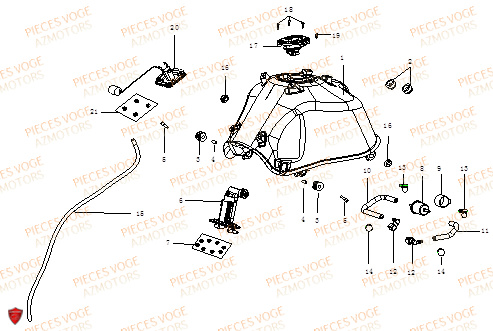 RESERVOIR DE CARBURANT VOGE VOGE 500 DSX E5