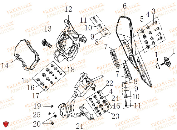 TABLEAU DE BORD pour VOGE 500 DSX E5