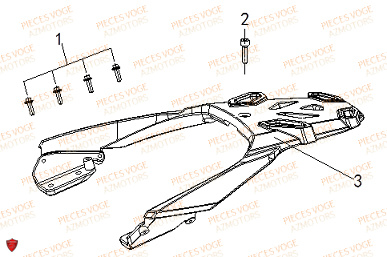 PORTE PAQUET VOGE VOGE 500 DS E5