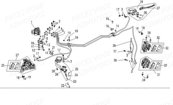 Freins Freinage VOGE Pieces VOGE 500 R EU IV