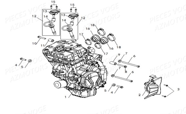 Moteur Voge VOGE Pieces VOGE 500 R EU IV