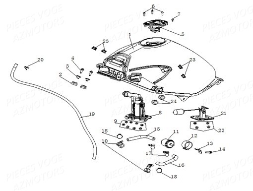 Reservoir A Carburant VOGE Pieces VOGE 500 R EU IV