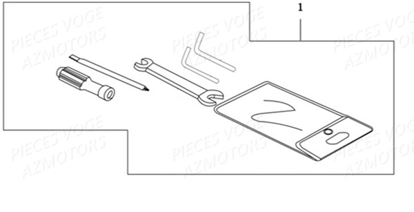 TROUSSE A OUTILS VOGE VOGE VOGE 500 R