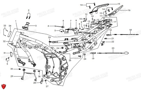 CADRE CHASSIS pour VOGE 500 R Euro5