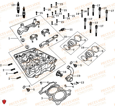 CULASSE VOGE VOGE 500 R Euro5