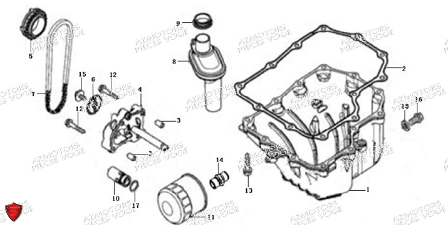 CARTER D HUILE VOGE VOGE 525 ACX E5