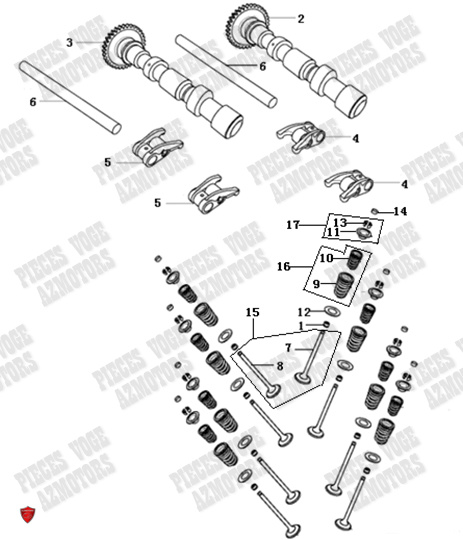 Arbre A Cames Et Soupapes AZMOTORS 