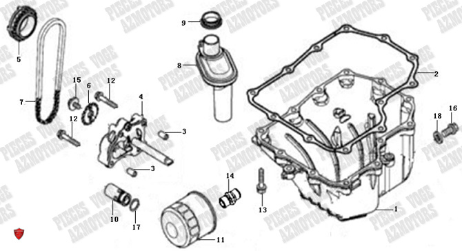 CARTER_D_HUILE VOGE Pieces VOGE 525 DSX 2023