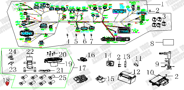 Electricite Kit Barillets AZMOTORS 