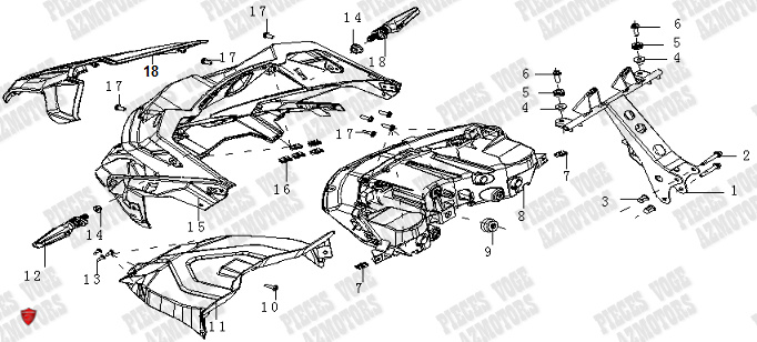 OPTIQUE AVANT pour VOGE 525 DSX 2023