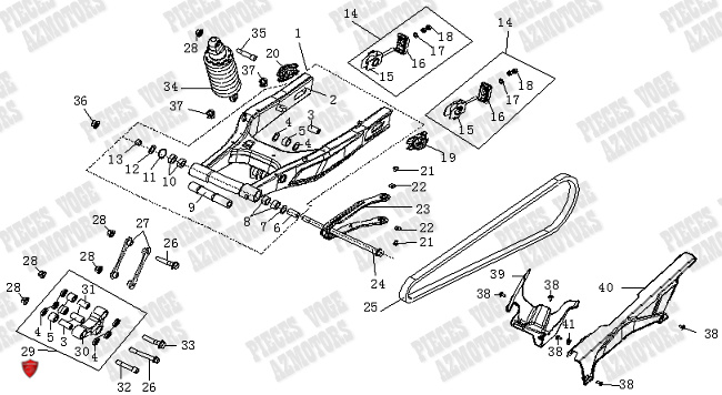 TRAIN_ARRIERE VOGE Pieces VOGE 525 DSX 2023