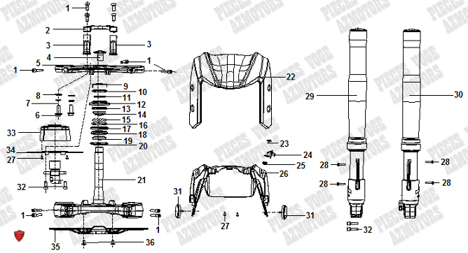 TRAIN AVANT pour VOGE 525 DSX 2023