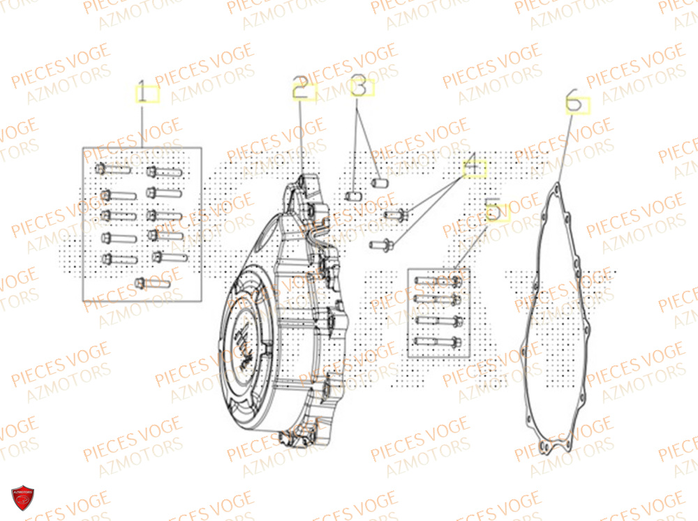 Carter Gauche VOGE Pieces VOGE 525R EURO 5