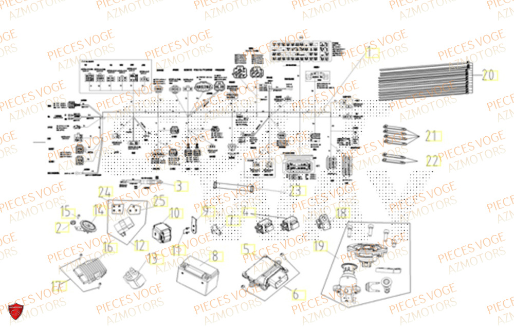 EQUIPEMENT-ELECTRIQUE pour VOGE 525 R E5