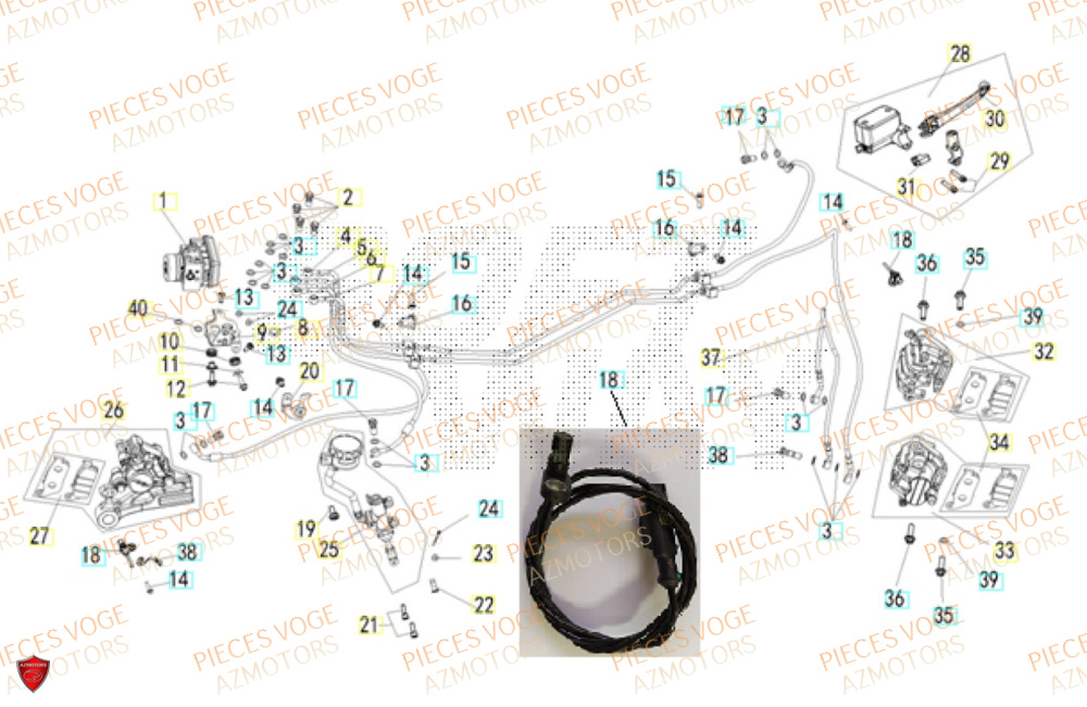 Frein VOGE Pieces VOGE 525R EURO 5