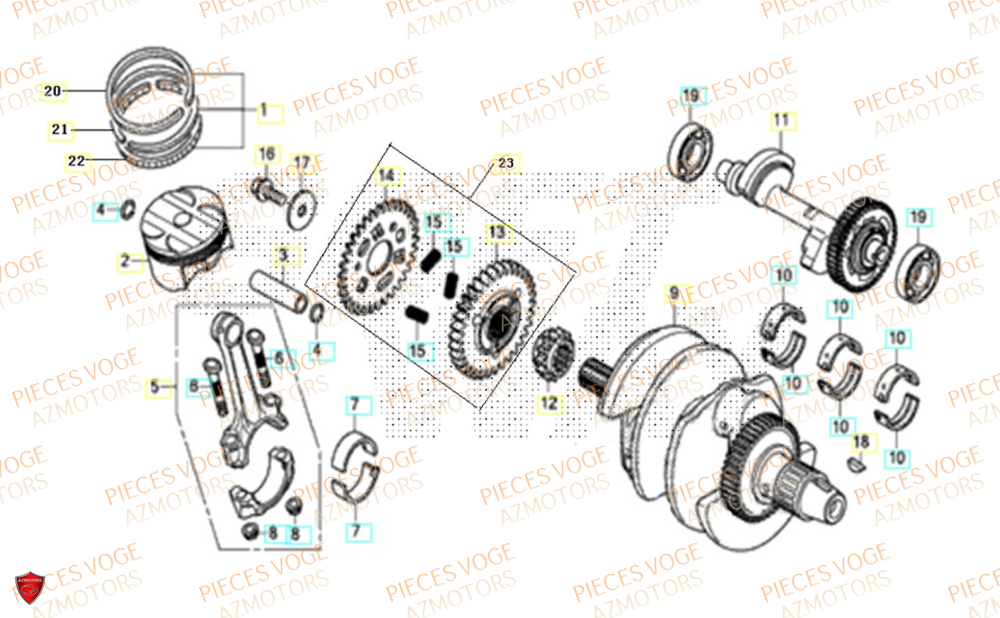 Vilebrequin VOGE Pieces VOGE 525R EURO 5
