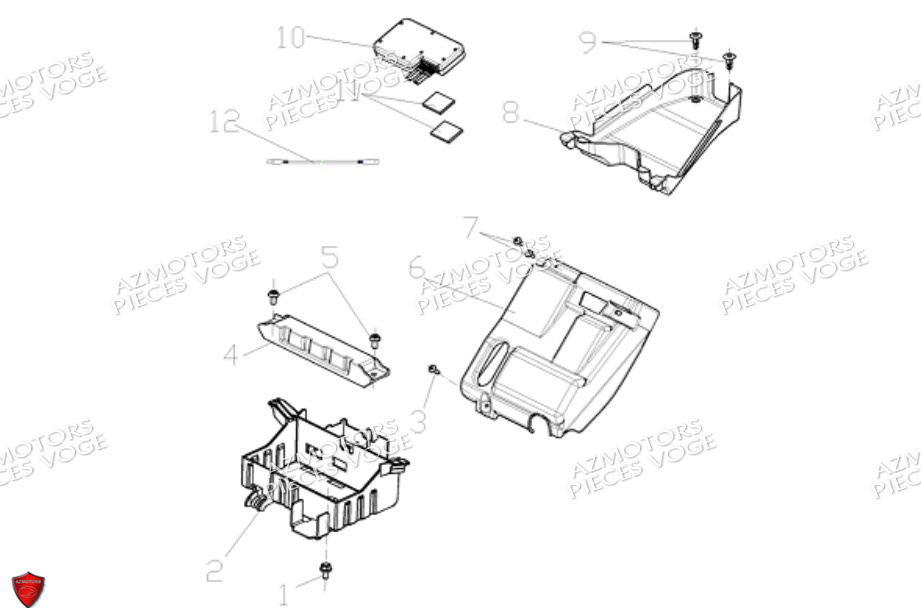 Batterie Carenages VOGE Pieces VOGE DS525X E5+