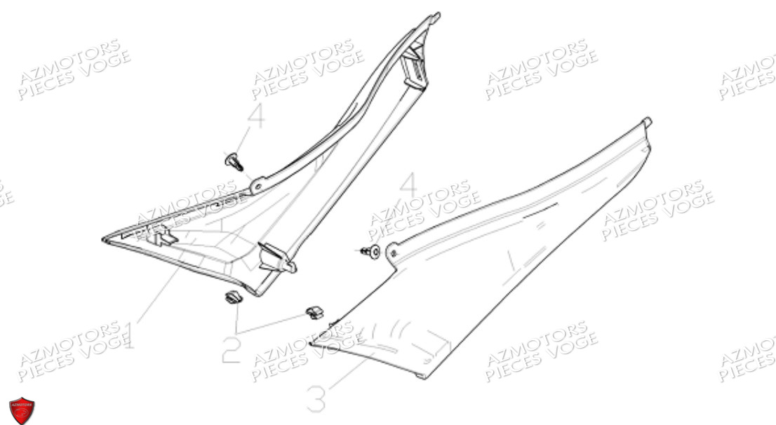 Cache Sous Selle VOGE Pieces VOGE DS525X E5+