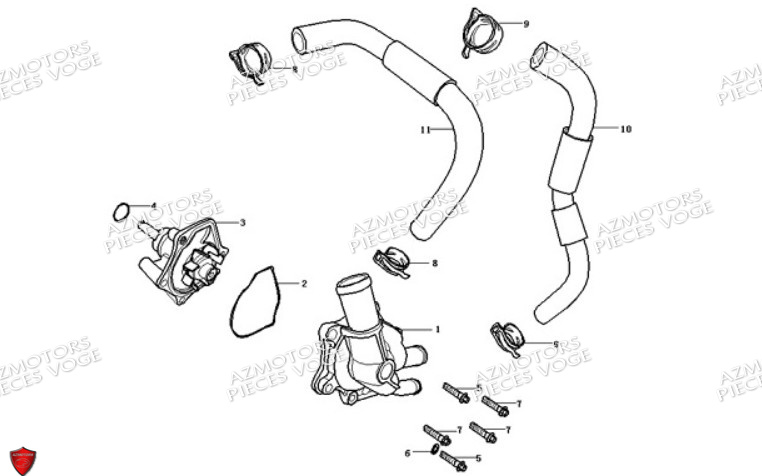 Pompe A Eau VOGE Pieces VOGE DS525X E5+