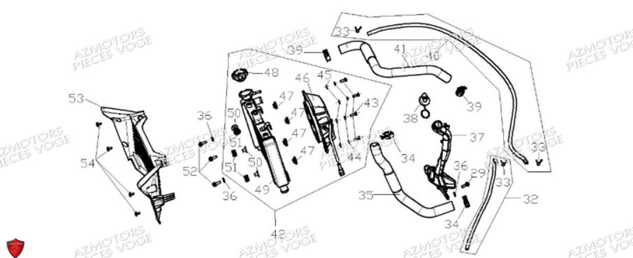 Refroidissement VOGE Pieces VOGE DS525X E5+