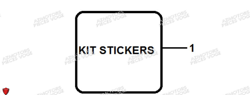 Stickers VOGE Pieces VOGE DS525X E5+