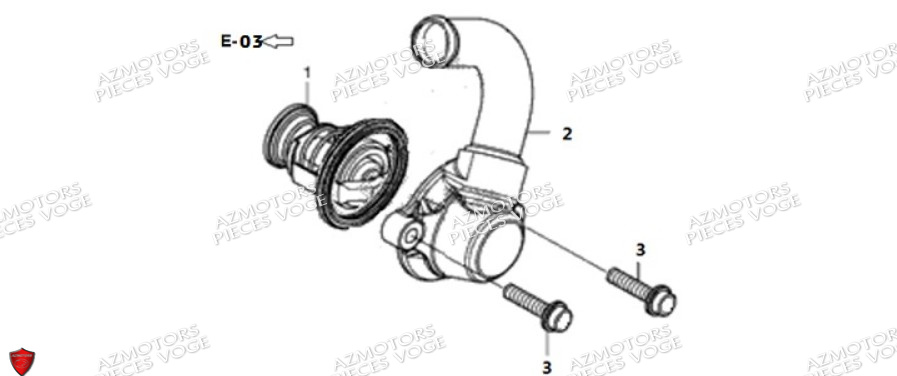 Thermostat VOGE Pieces VOGE DS525X E5+
