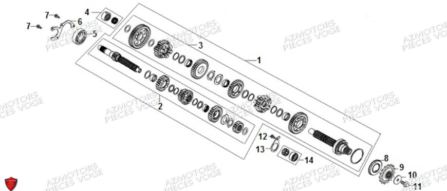 Transmission VOGE Pieces VOGE DS525X E5+