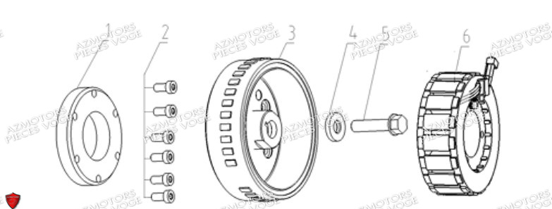 Alternateur VOGE Pièces Voge DS 625 X EU5+