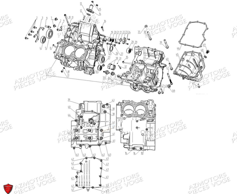 Carter VOGE Pièces Voge DS 625 X EU5+