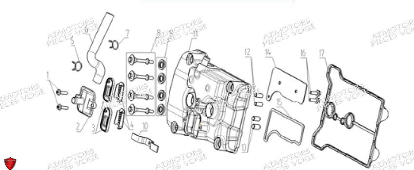 Couvre Culasse VOGE Pièces Voge DS 625 X EU5+