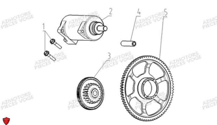 Demarreur VOGE Pièces Voge DS 625 X EU5+