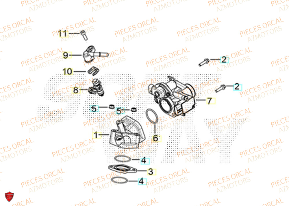Admission ORCAL Pièces ORCAL VOREI 125 Euro5+