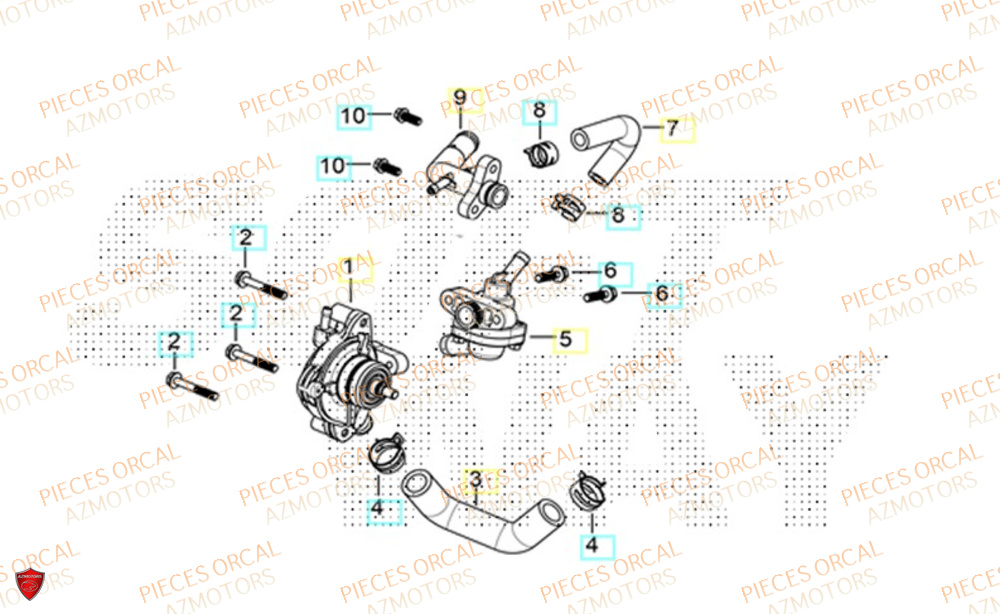 Pompe A Eau ORCAL Pièces ORCAL VOREI 125 Euro5+
