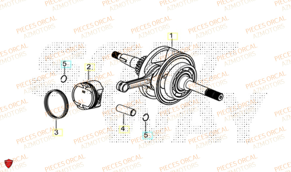 Vilebrequin ORCAL Pièces ORCAL VOREI 125 Euro5+