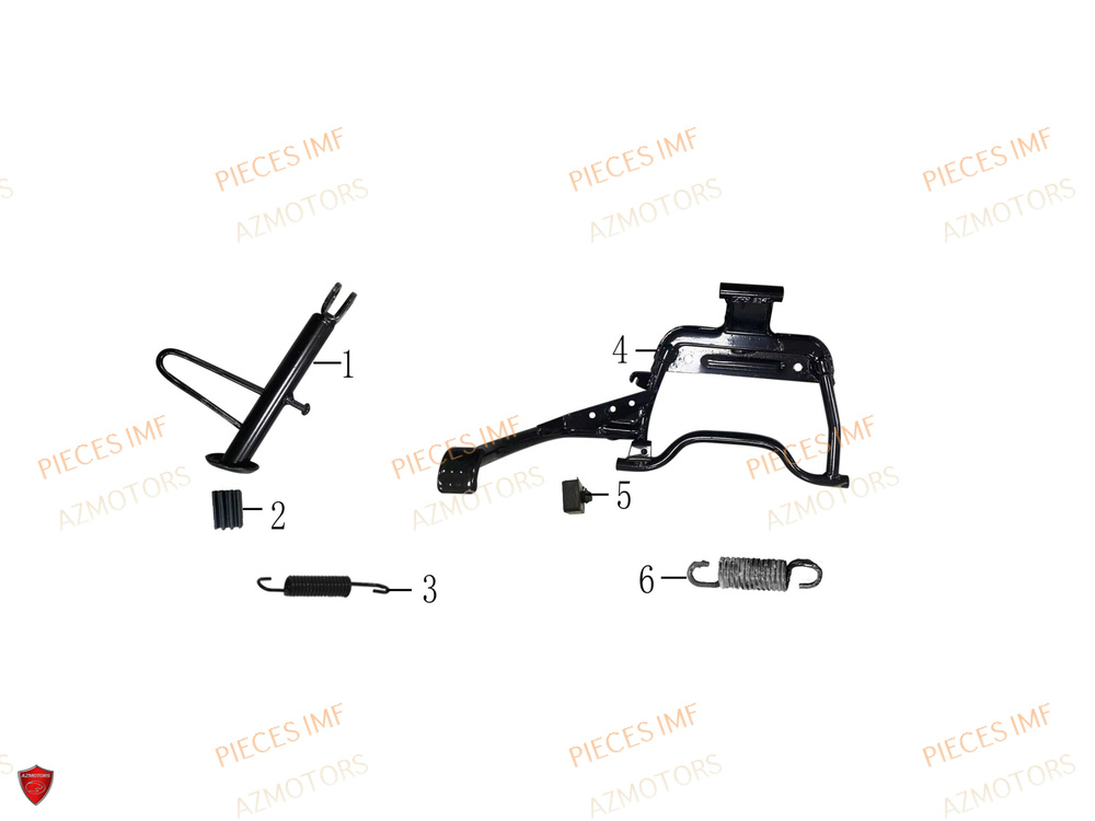 Bequille AZMOTORS PIECES WEEK 125 4T EURO 5+