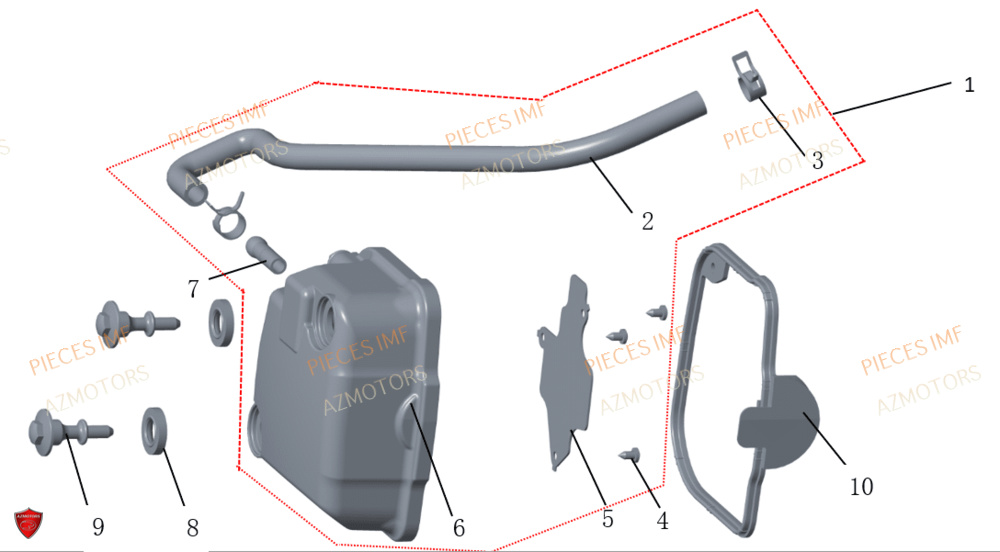 Cache Culbuteur AZMOTORS PIECES WEEK 125 4T EURO 5+