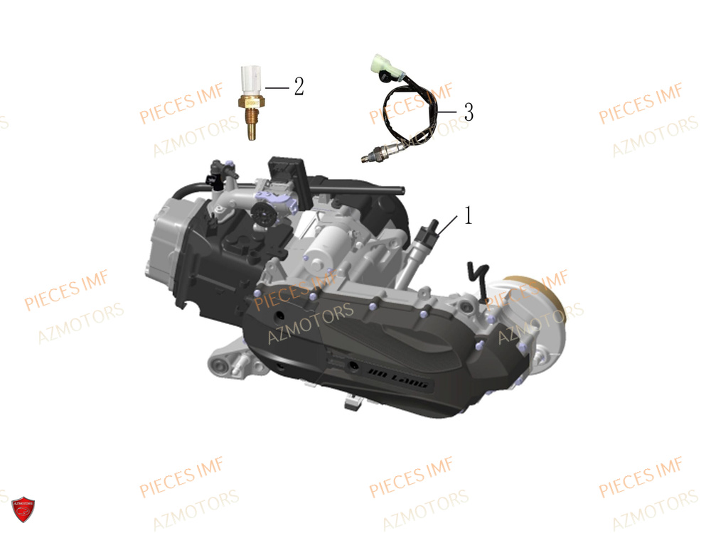Moteur Complet AZMOTORS PIECES WEEK 125 4T EURO 5+