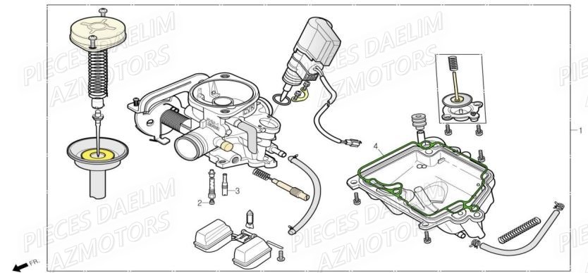 CARBURATEUR DAELIM WITTY 50 4T