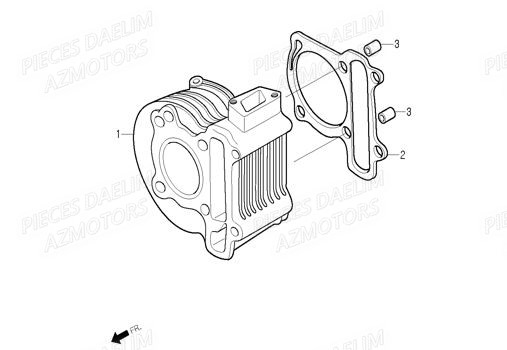 CYLINDRE DAELIM WITTY 50 4T