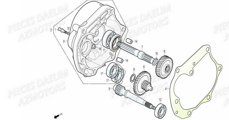 TRANSMISSION DAELIM WITTY 50 4T