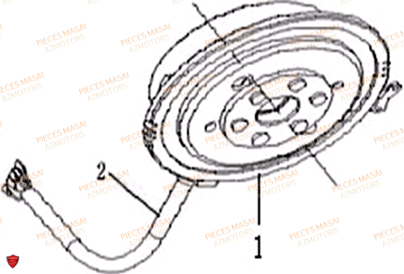 ALTERNATEUR AZMOTORS X RAY 50