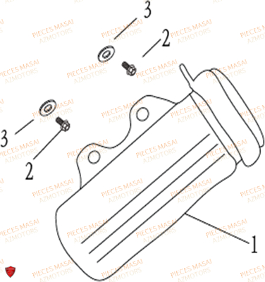 Boite A Outils MASAI Pièces Moto X-RAY 50cc