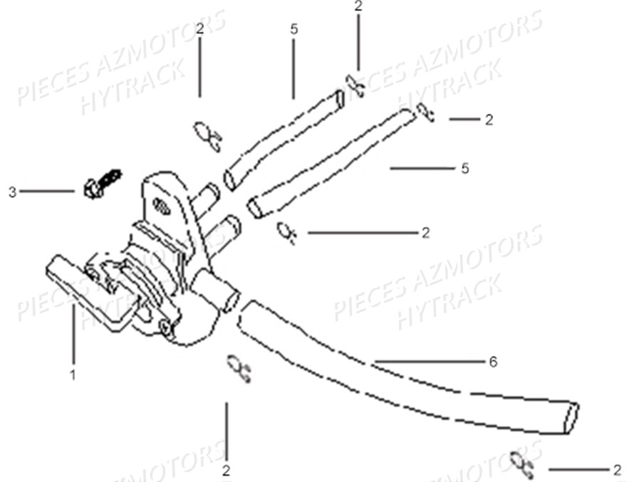 ROBINET CARBURANT AZMOTORS X RAY 50