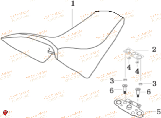 SELLE AZMOTORS X RAY 50