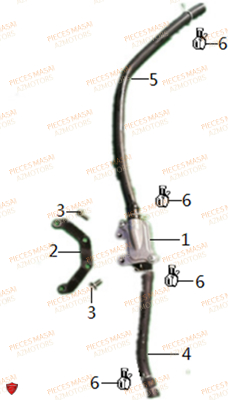 Vanne Alimentation D Air MASAI Pièces Moto X-RAY 50cc