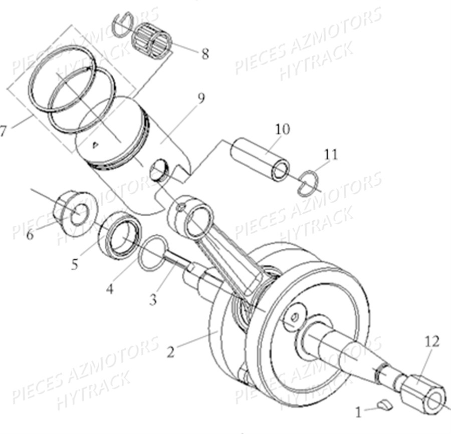VILEBREQUIN PISTON AZMOTORS X RAY 50