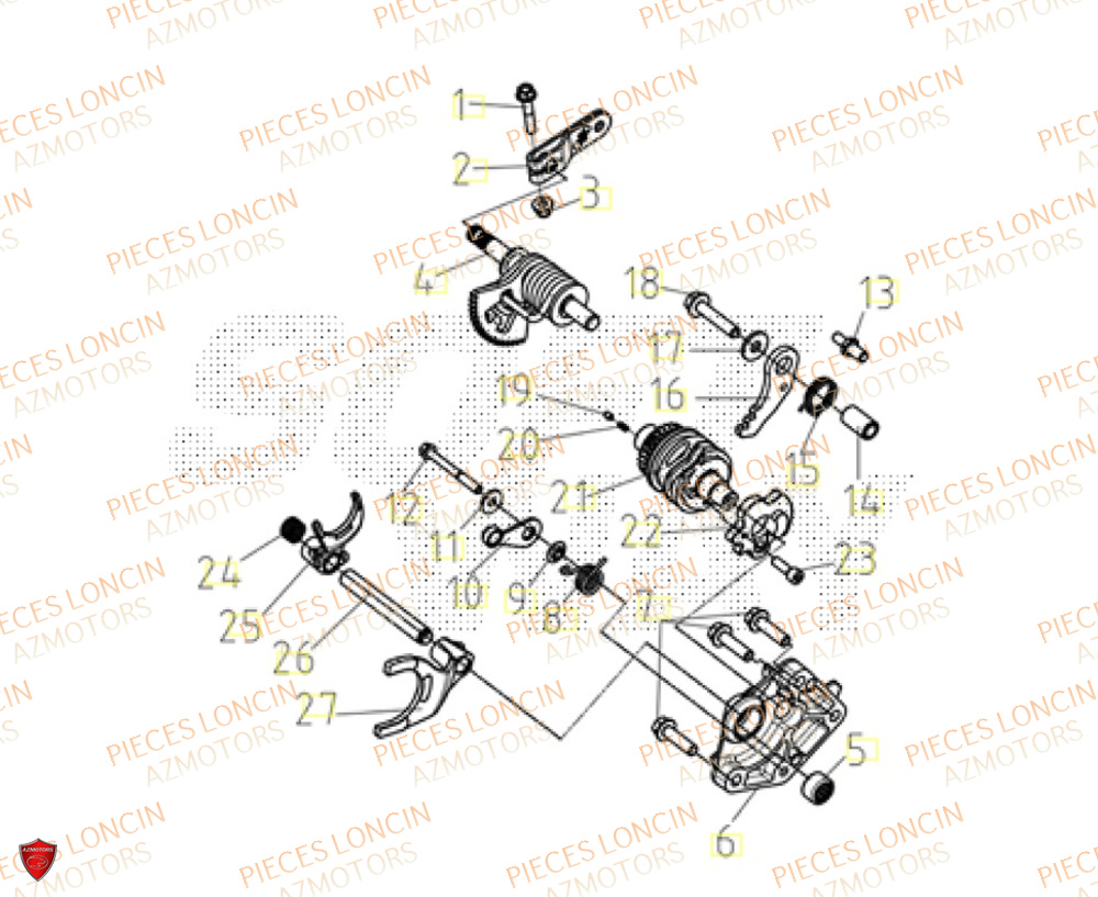 Barillet De Selection LONCIN QUAD LONCIN XWOLF 1000 Euro5