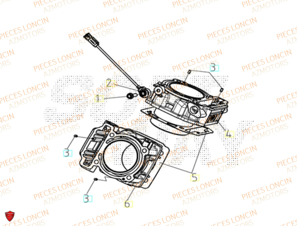 Cylindre LONCIN QUAD LONCIN XWOLF 1000 Euro5