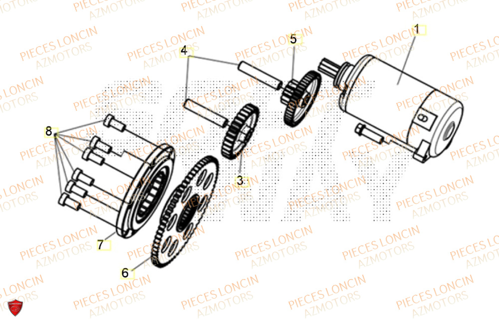 Demarreur LONCIN QUAD LONCIN XWOLF 1000 Euro5