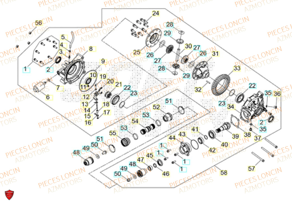 Differentiel Avant LONCIN QUAD LONCIN XWOLF 1000 Euro5